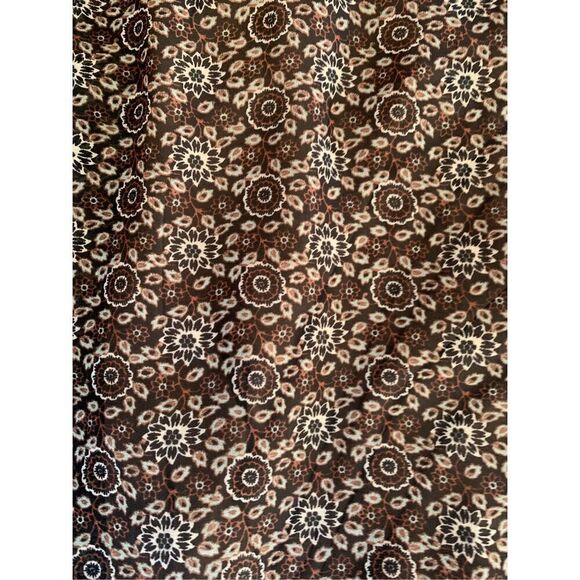 Dress Forum Rhapsody‎ Chiffon Shark-bite Hem Midi Dress Brown Size M - Picture 8 of 12